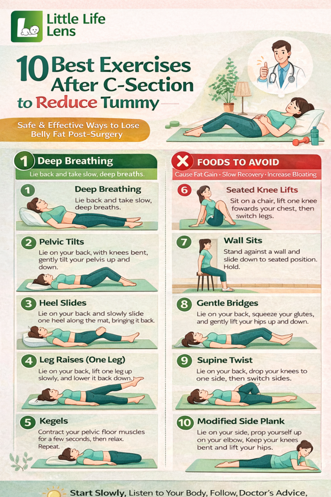 Best Exercises to Lose Post Pregnancy Belly 